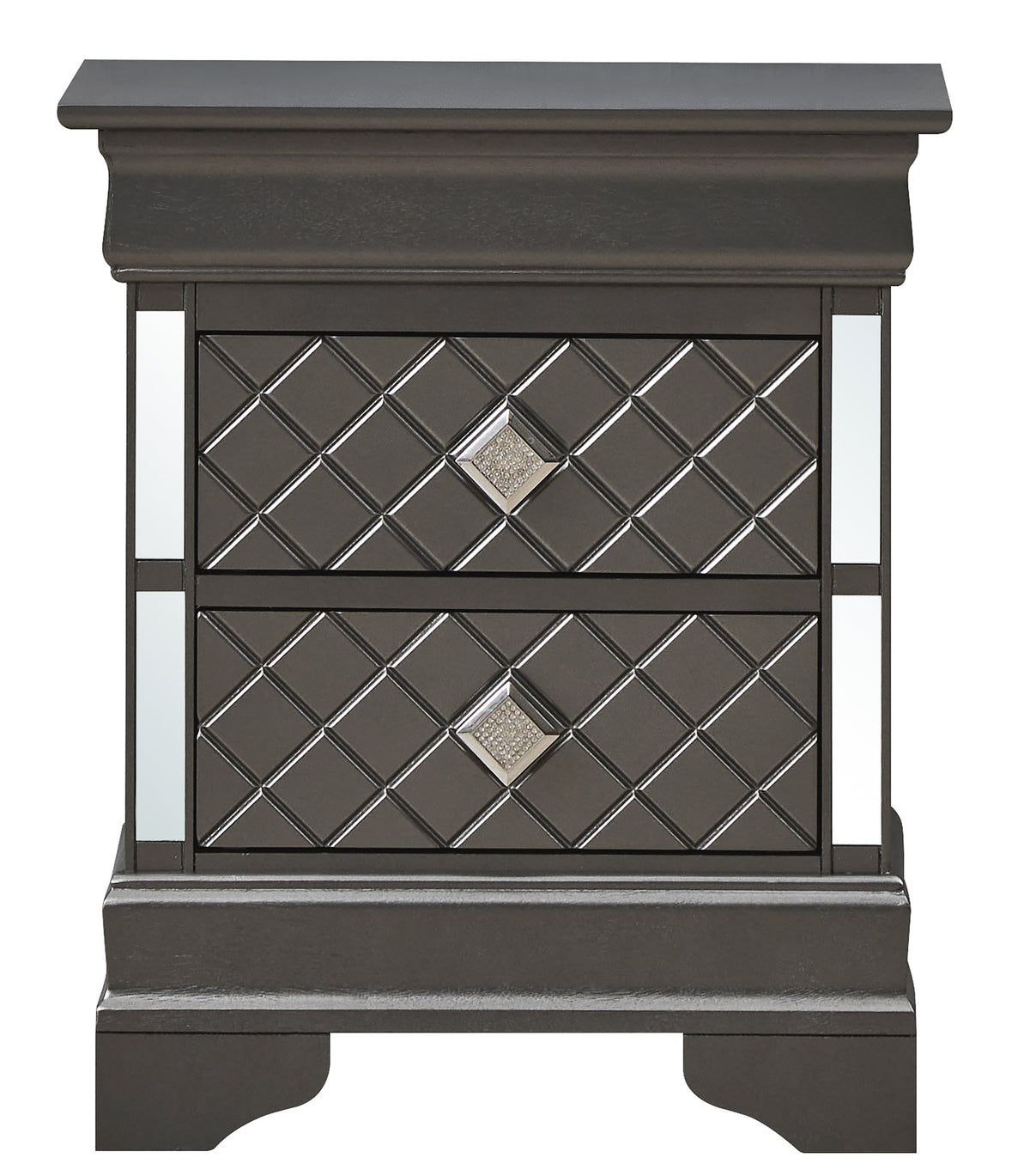 Chic Metallic Nightstand