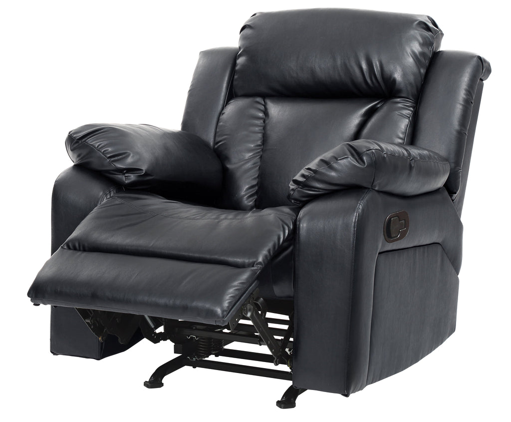 Elegant Padded Arm Recliner