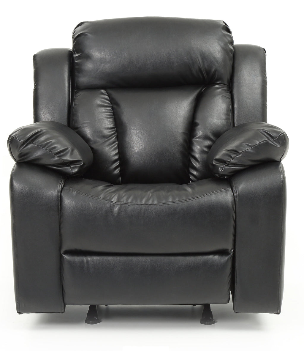 Elegant Padded Arm Recliner