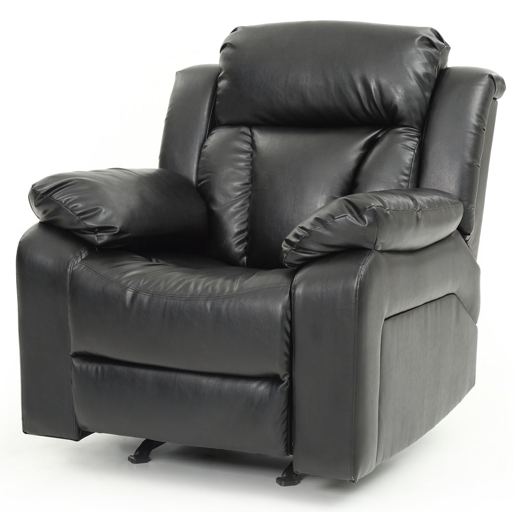 Elegant Padded Arm Recliner