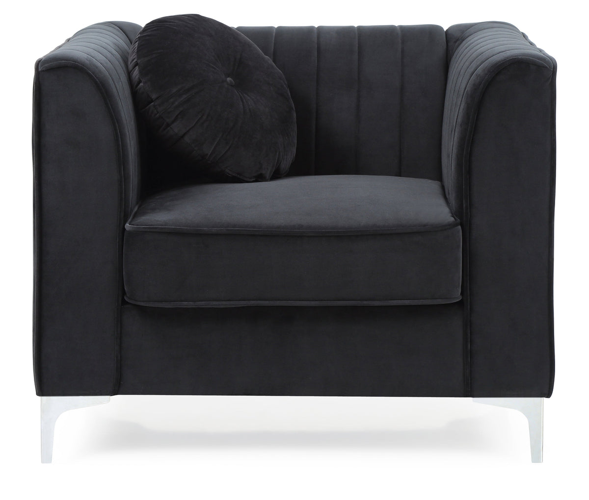 Sleek Modern Sloped Armchair