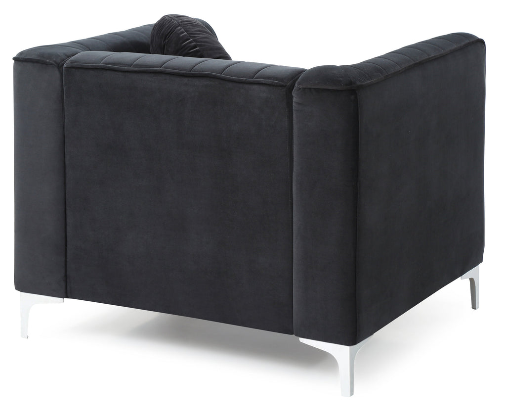 Sleek Modern Sloped Armchair
