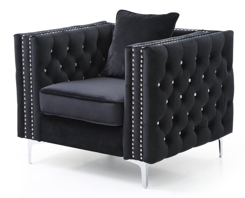 Sleek Contemporary Track Arm Chair