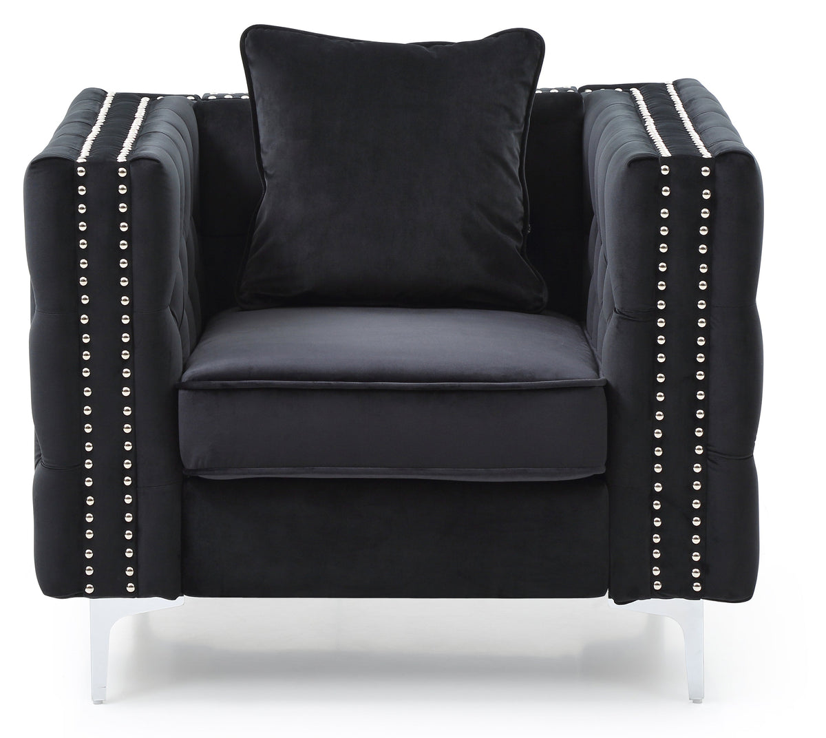 Sleek Contemporary Track Arm Chair