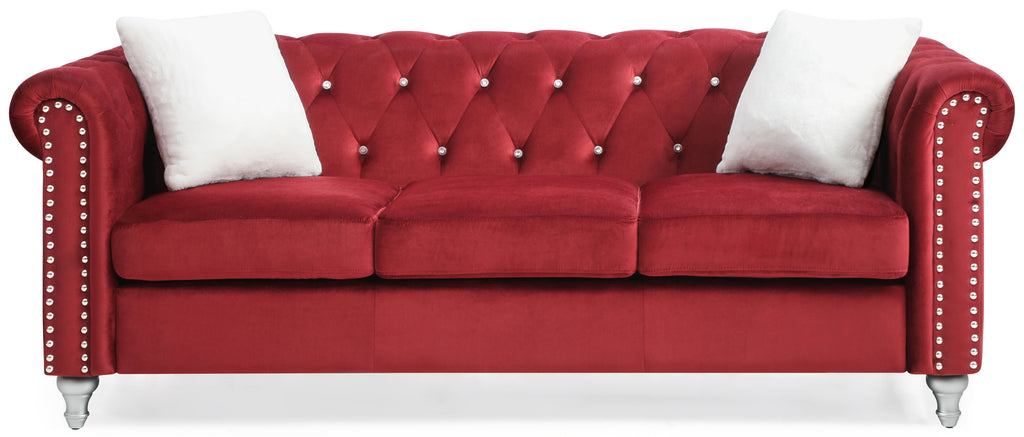 Raisa G869A-S Sofa - Burgundy