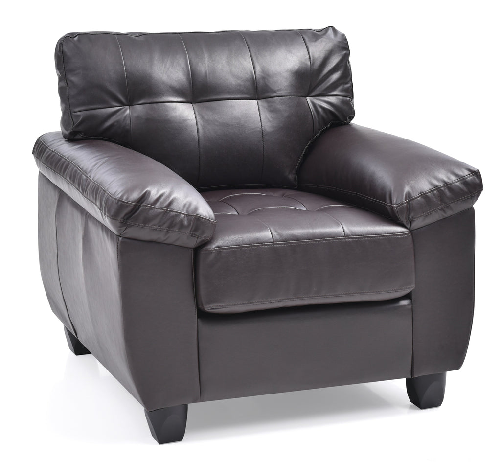 Contemporary Padded Chair In Cappuccino