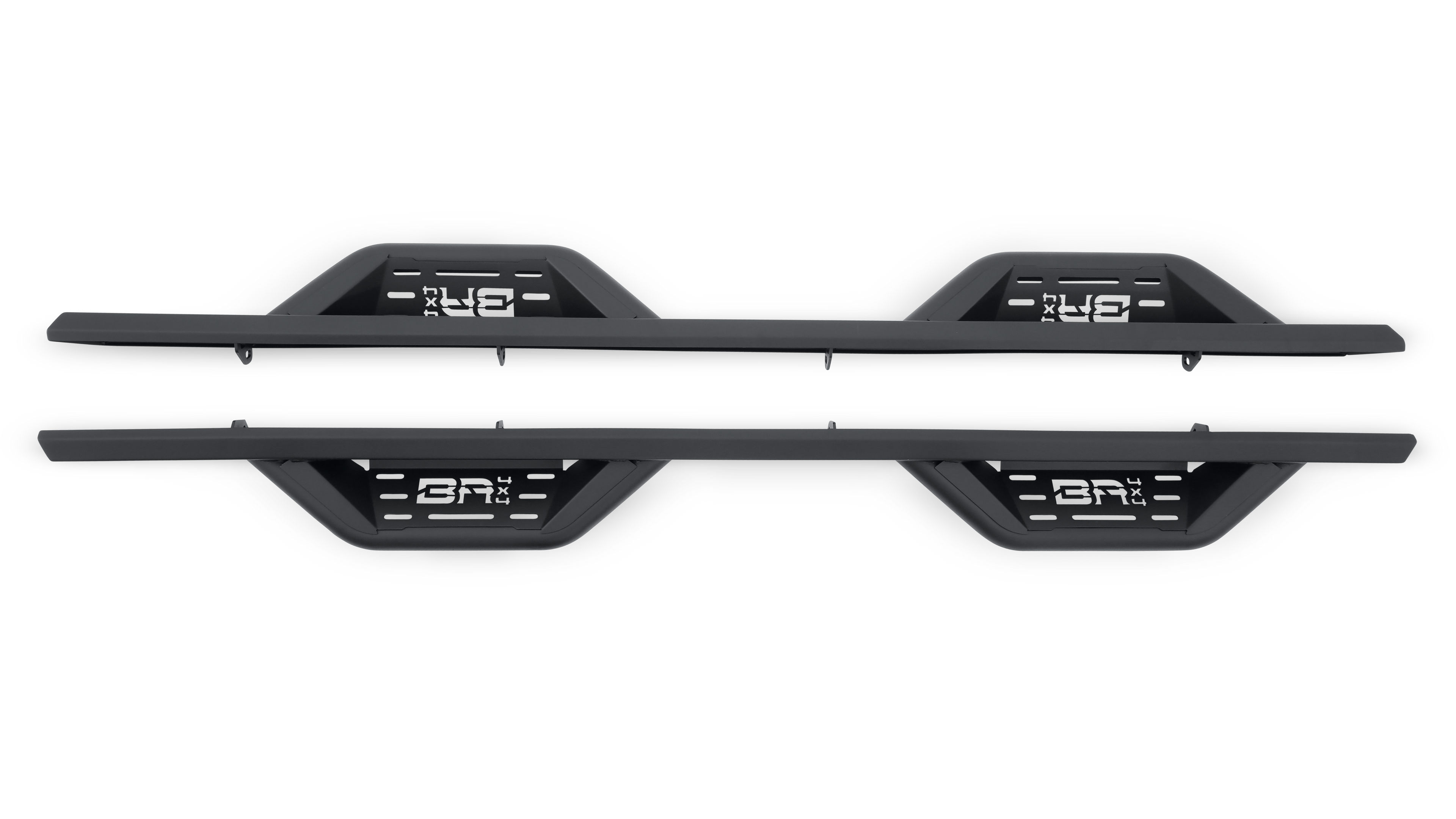Body Armor 4x4 07-19 Chevrolet Silverado 2500/3500 Crew Cab Ambush Side Steps - Black GM-4201