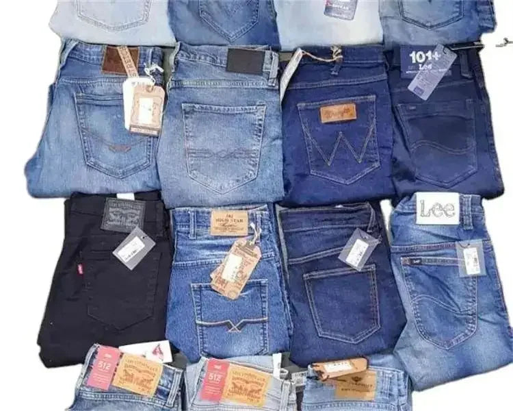 Chen   Inventory End Goods Wholesale Men's and Women Jeans Shorts Denim Skirt Jacket Used Clothes