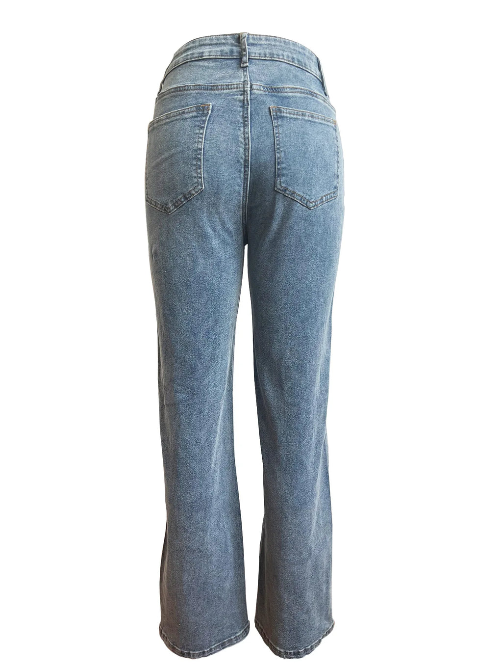 Clothes Vendors Boutique Wholesale Cutout Streetwear Denim Hot Bottom Wide Leg Pants Women Jeans