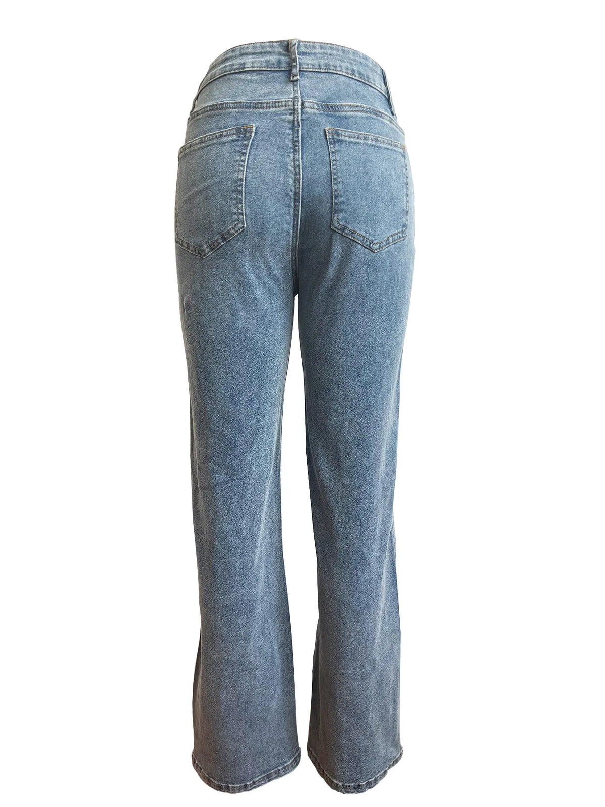 Clothes Vendors Boutique Wholesale Cutout Streetwear Denim Hot Bottom Wide Leg Pants Women Jeans