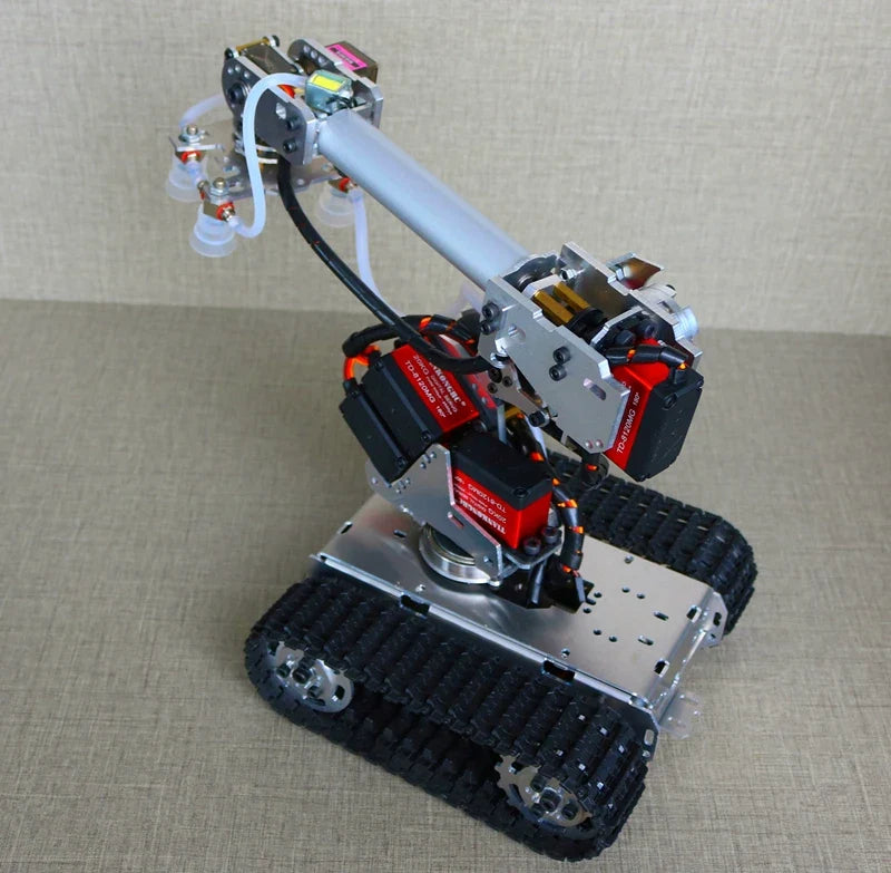 Arduino 7 Dof Large Suction Air Pump Robot Arm Multi DOF Manipulator Mindustrial Robotic Model 6-Axis Robot Claw Gripper