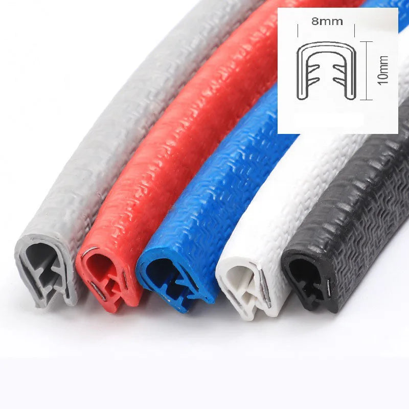 5/10M Car Door Protector Edge Scratch Strip Guard Trim Universal Car Door Anti Collision Protection With Steel Carstyling