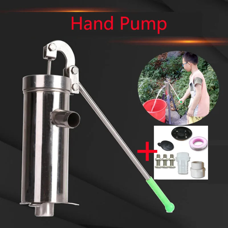 Manual Piston Water Pressure Well Pump Durable Domestic Oil Pump Well Hand Shake Suction Pump Thickness 1.3mm