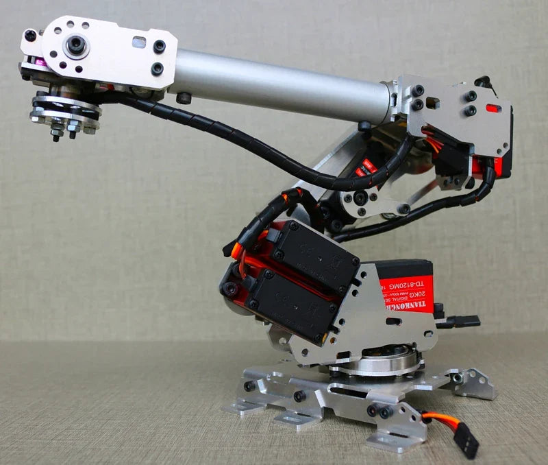 Arduino 7 Dof Large Suction Air Pump Robot Arm Multi DOF Manipulator Mindustrial Robotic Model 6-Axis Robot Claw Gripper