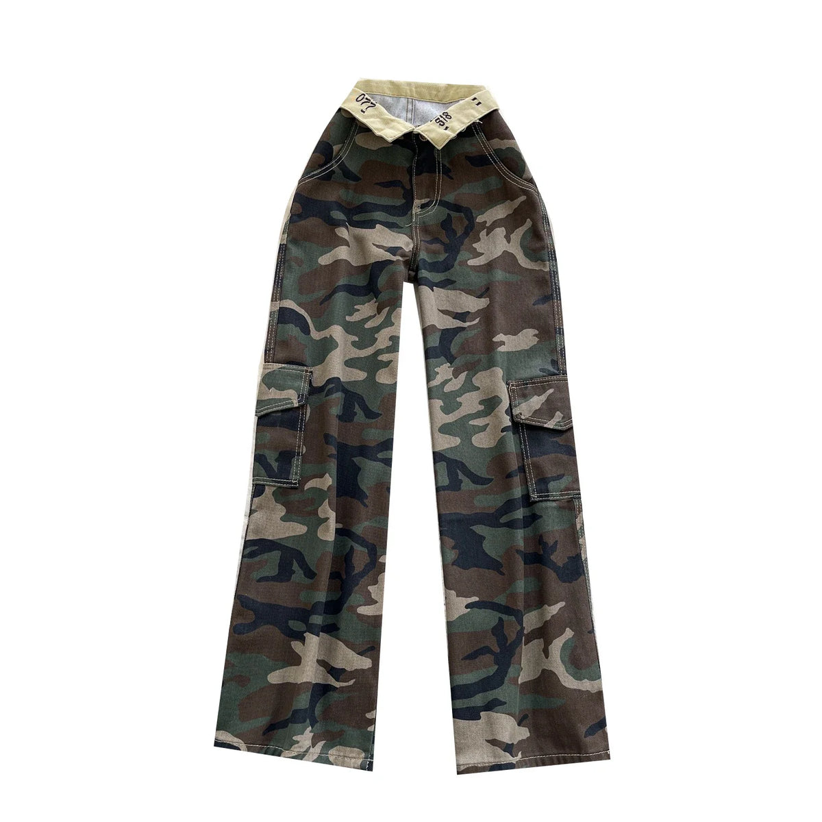 2025 Autumn Casual Wide Leg Jeans Women Print Printed High Waist Denim Pants Girls Outdoor Pants Wholesale