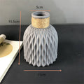 Plastic Flower Vases Home Decor Anti-ceramic Vases Unbreakable Imitation Arrangement European Wedding Modern Decorations Basket