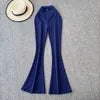 Sexy Stretch Yoga Pants Summer New Style Mature and Stylish High Waisted Slim Fit Versatile and Slightly Flared Pants