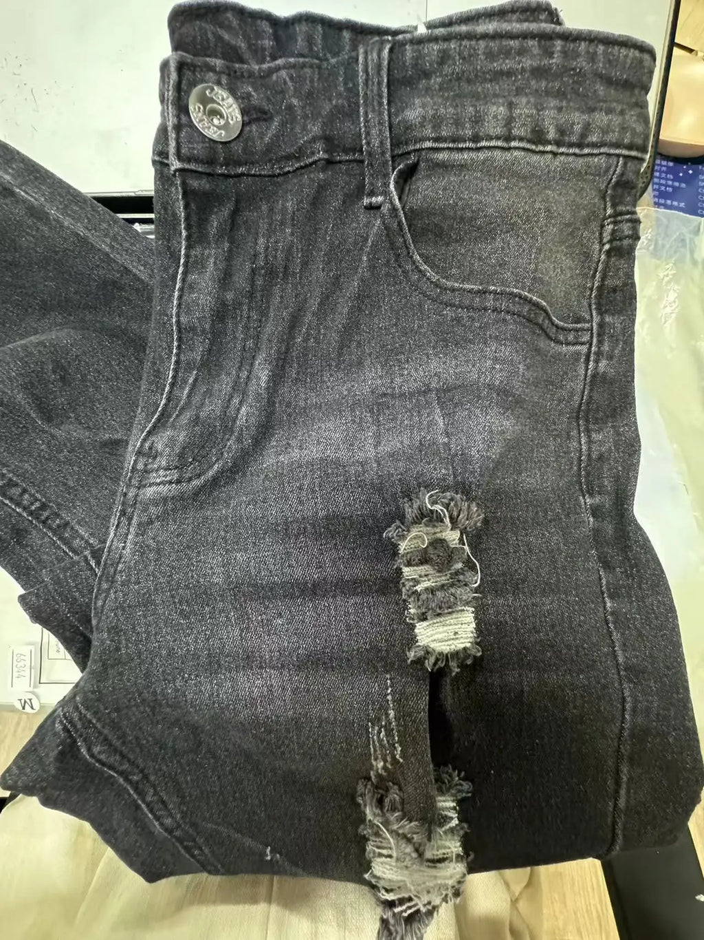 Private Label Destroyed Denim Jeans Ripped Skinny Jeans Men Jean Pants Streetwear Trousers