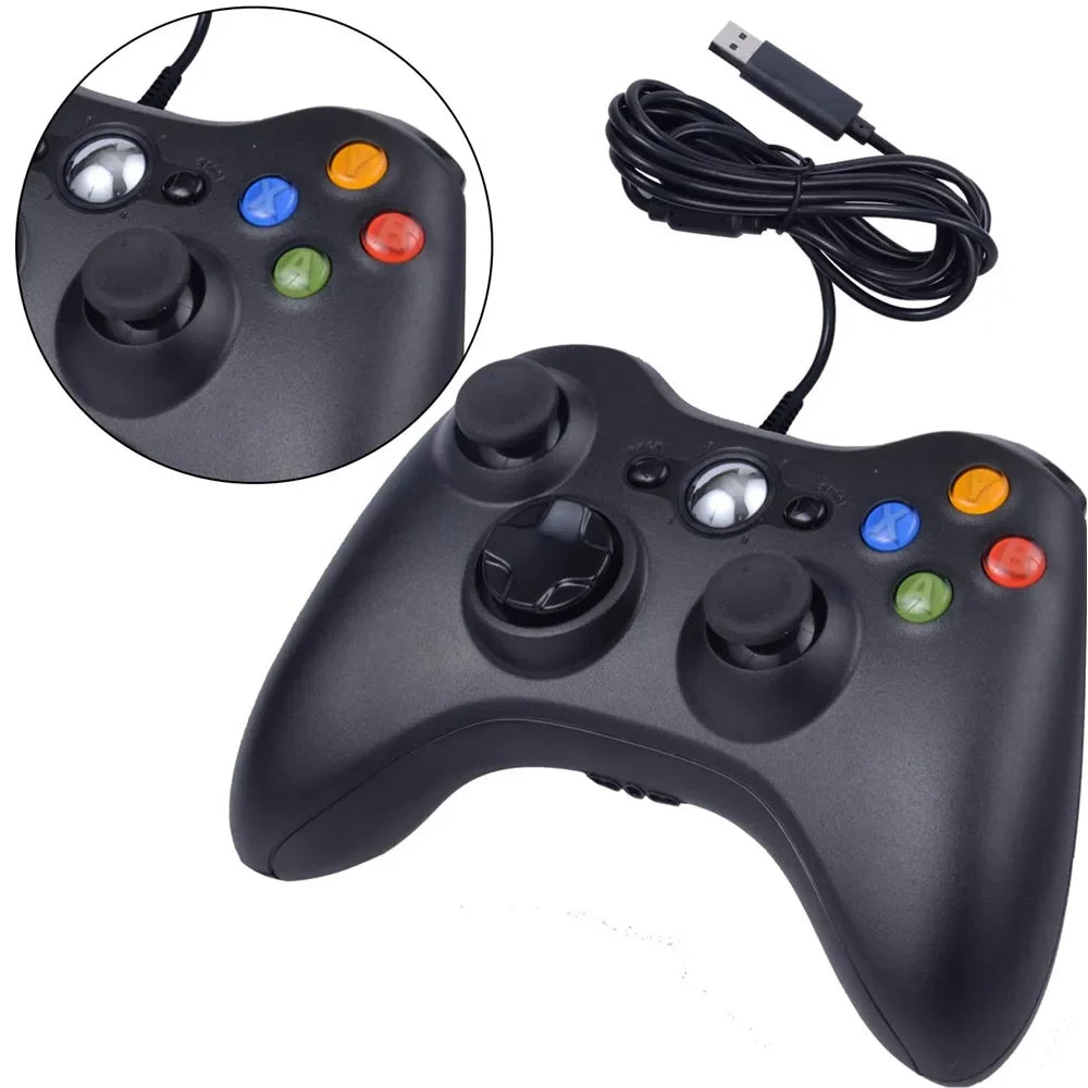 Gamepad For PC/ XBOX 360 USB Controller Wired game console vibration handle computer joystick Support Win7/8/10 System Joypad