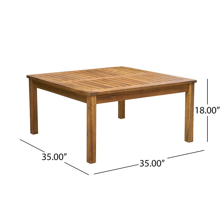U.S. Garden Furniture 4 pcs Teak Acacia Wood Chair patio Set