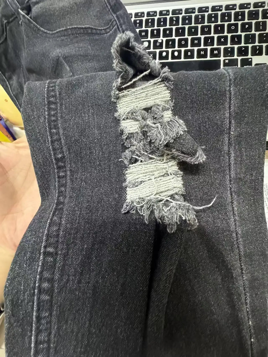 Private Label Destroyed Denim Jeans Ripped Skinny Jeans Men Jean Pants Streetwear Trousers