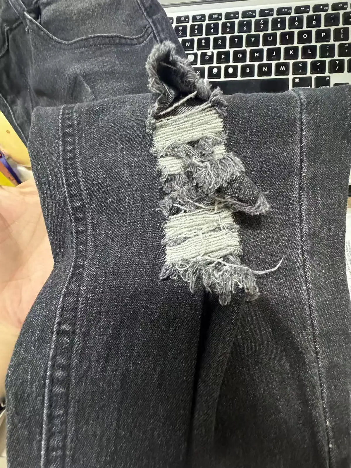Private Label Destroyed Denim Jeans Ripped Skinny Jeans Men Jean Pants Streetwear Trousers