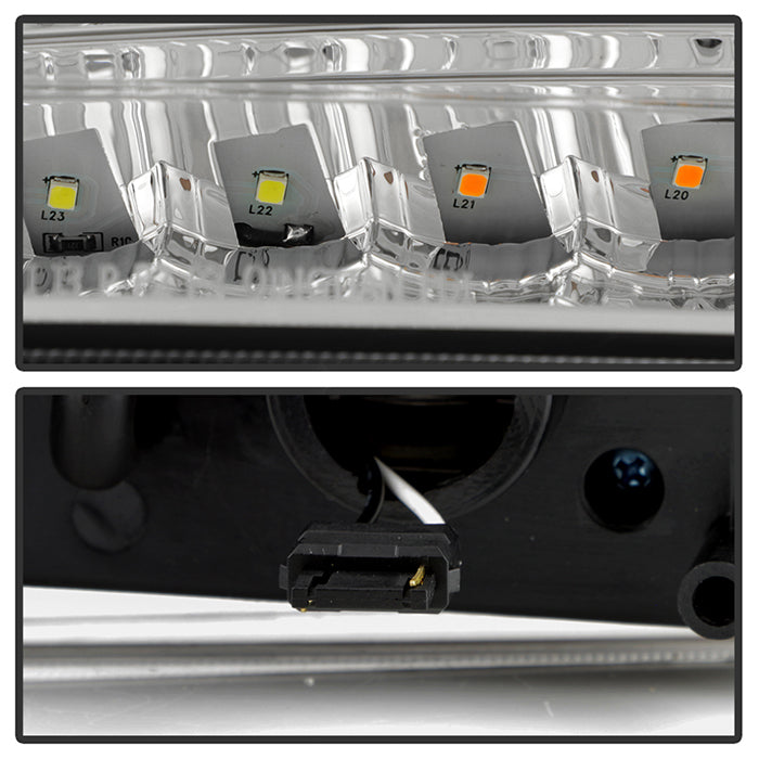 SPYDER Xtune Chevy TahOE 00-06 Headlights w/ LED Bumper Lights Amber Chrome HD-JH-CSIL99-LED-SET-C 5069474