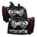 SPYDER Xtune Chevy Suburban 1500/2500 07-14 Crystal Headlights Black HD-JH-CSUB07-AM-BK 9022777