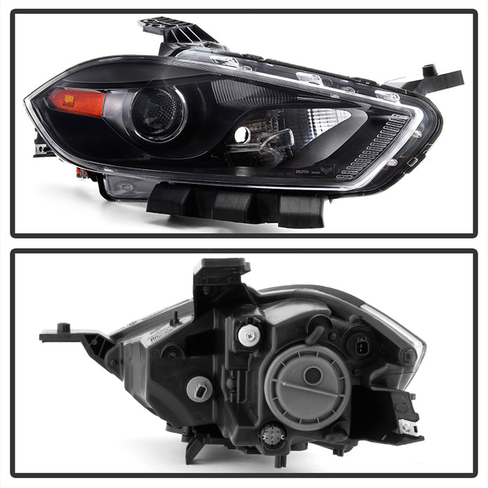 SPYDER xTune Dodge Dart 13-15 Passenger Side Projector Headlight - OEM Right - Black HD-JH-DDART13-H-OE-R 9035166
