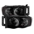 SPYDER Xtune Dodge Ram 1500 02-05 Amber Crystal Headlights HD-JH-DR02-AM-BSM 9030352