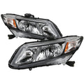 SPYDER xTune 12-15 Honda Civic (Excl. Hybrid) Halogen Headlights - OEM Chrome (HD-JH-HC13-AM-C) 9945854