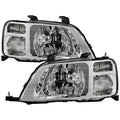SPYDER 97-01 Honda CR-V Halogen OEM Style Headlight - Set - Chrome (HD-JH-HCRV97-C) 9054754
