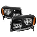 X-Tune 12-15 Honda Pilot OEM Style Headlights - Black (HD-JH-HPIL12-AM-BK) 9046490
