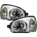 SPYDER 01-03 Hyundai Santa Fe OEM Style Headlights - Chrome (HD-JH-HYSAF01-C) 9054761