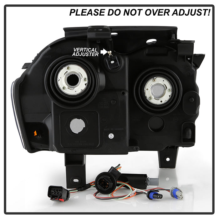 SPYDER Xtune Jeep Grand Cherokee 05-07 Crystal Headlights Black Smoked HD-JH-JGC05-AM-BSM 9033780