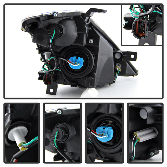 SPYDER Xtune Nissan Murano 03-07 (Not Hid Model) Crystal Headlights Black HD-JH-NMU03-AM-BK 9023590