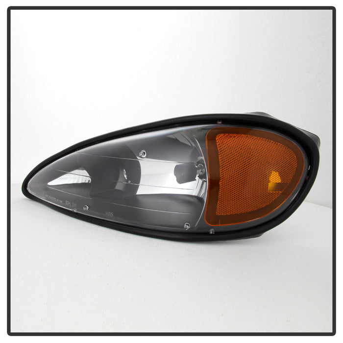 SPYDER Xtune Pontiac Grand Am 99-05 Crystal Headlights Black HD-JH-PGAM99-AM-BK 9023507