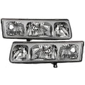 SPYDER 02-04 Saturn VUE OEM Style Headlights - Set - Chrome (HD-JH-SVUE02-OE) 9054815