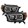 xTune Toyota 4Runner 10-13 LED Light Bar Headlights - Black - HD-JH-T4R10-LB-BK 9050169