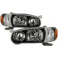 SPYDER Xtune Toyota Corolla 01-02 Crystal Headlights w/ Amber Corner Lights Black HD-JH-TC01-AM-BK 5072948