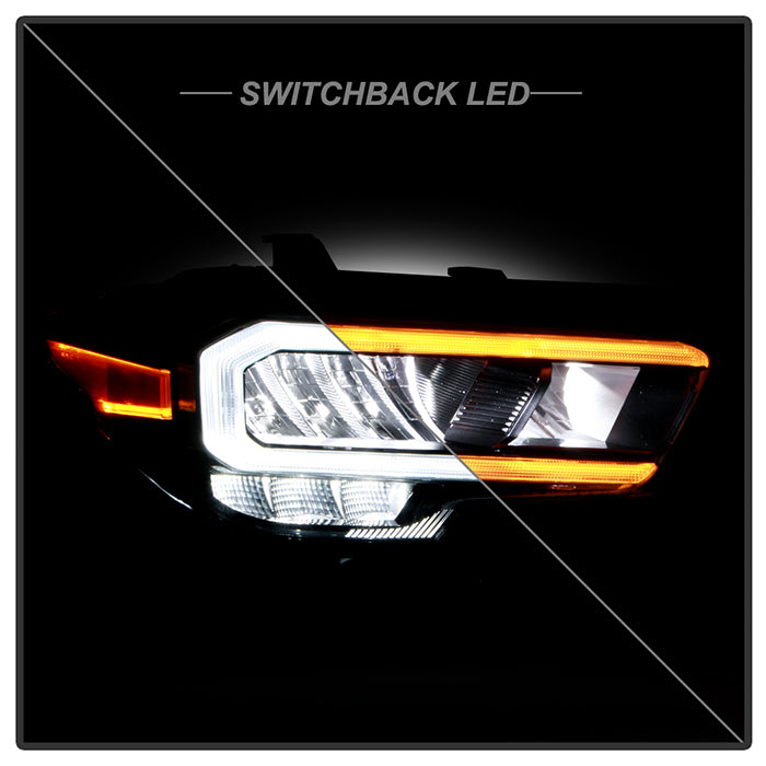 SPYDER Xtune 20-22 Toyota Tacoma Full LED w/DRL Headlight - OE Black Right (HD-JH-TTA20-FLED-OE-BK-R) 9953330