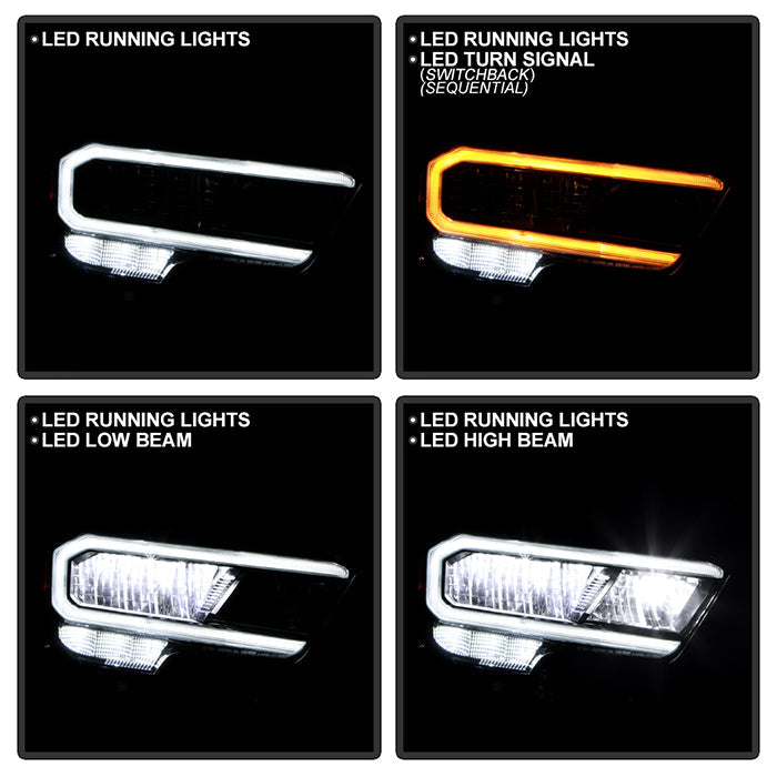 SPYDER Xtune 20-22 Toyota Tacoma Full LED w/DRL Headlight - OE Right (HD-JH-TTA20-FLED-OE-R) 9953316