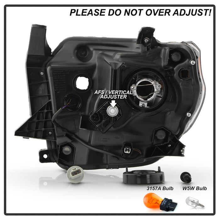 SPYDER 14-21 Toyota Tundra w/LED DRL OE Right Halogen Headlight - Black (HD-JH-TTU14-DRL-OE-BK-R) 9959288