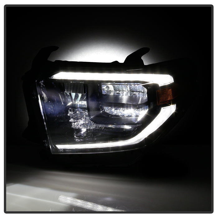 SPYDER xTune 14-21 Toyota Tundra (Excl. SR/SR5/TRD) Full LED Headlights - Black (HD-JH-TTU14-LED-BK) 9049316