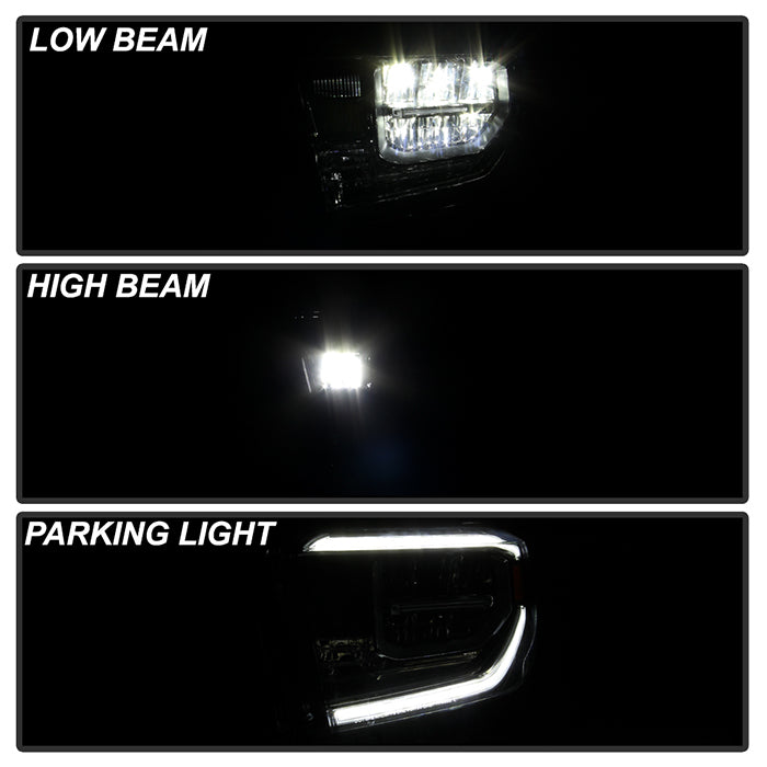 xTune Toyota Tundra 18-20 (Fit LED Only) OEM Style Headlights - Chrome Left HD-JH-TTU18-LED-OE-L 9949234