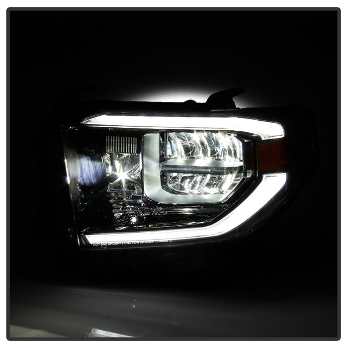 xTune Toyota Tundra 18-20 (Fit LED Only) OEM Style Headlights - Chrome Left HD-JH-TTU18-LED-OE-L 9949234