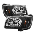 SPYDER Xtune Toyota Tacoma 01-04 1 Piece w/ Black Trim Crystal Headlights Black HD-ON-TT01-1PC-LED-BK 5056214
