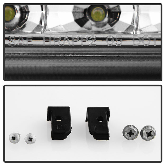 SPYDER Xtune Toyota Tacoma 01-04 1 Piece w/ Chrome Trim Corner Crystal Headlights HD-ON-TT01-1PC-LED-CC-C 5056368