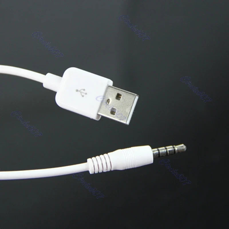 USB 3.5mm Data Sync Charging Cable Adapter for Apple iPod Shuffle 2nd #221