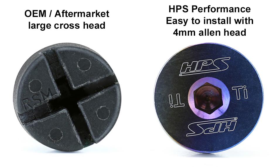 HPS Performance Titanium Coolant Bleed Screw for Toyota Supra MK5 Turbo A90